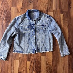 Vervet Rhinestone Denim Jacket Jean jacket